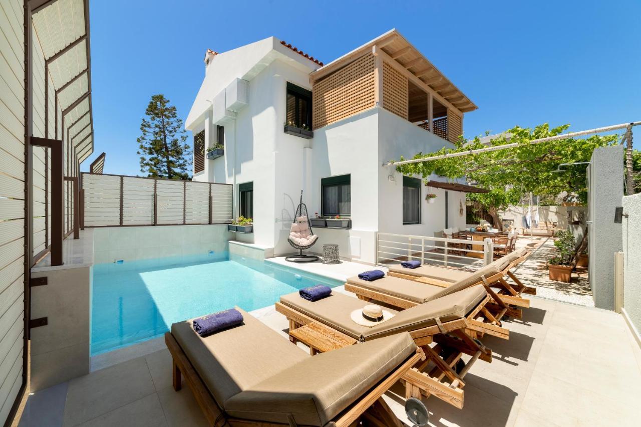 Paradisos Luxury Villas Next To Beach Koutsourás Eksteriør billede