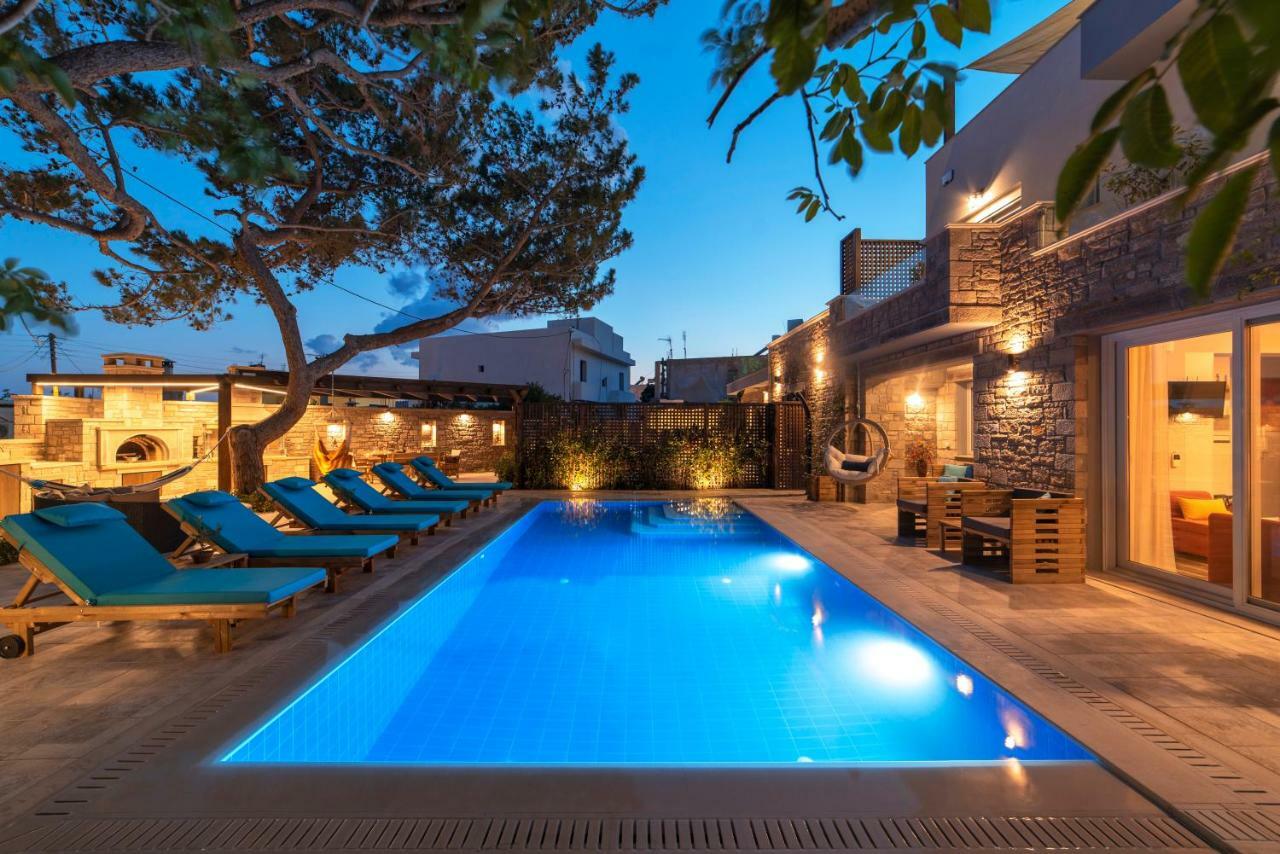 Paradisos Luxury Villas Next To Beach Koutsourás Eksteriør billede